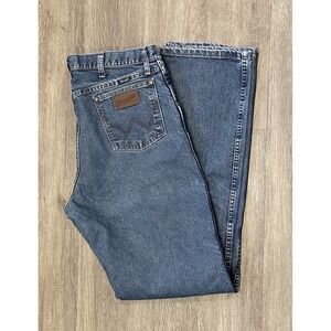 Wrangler Cowboy Cut Cool Vantage Jeans Men 36x36 Dark Wash Denim‎ Straight Leg